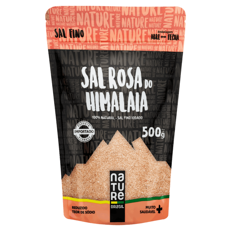 Sal Rosa do Himalaia Fino Nature Pacote 500g