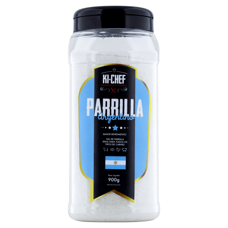 Sal de Parrilla Argentino Ki-Chef Sabores do Mundo Frasco 900g