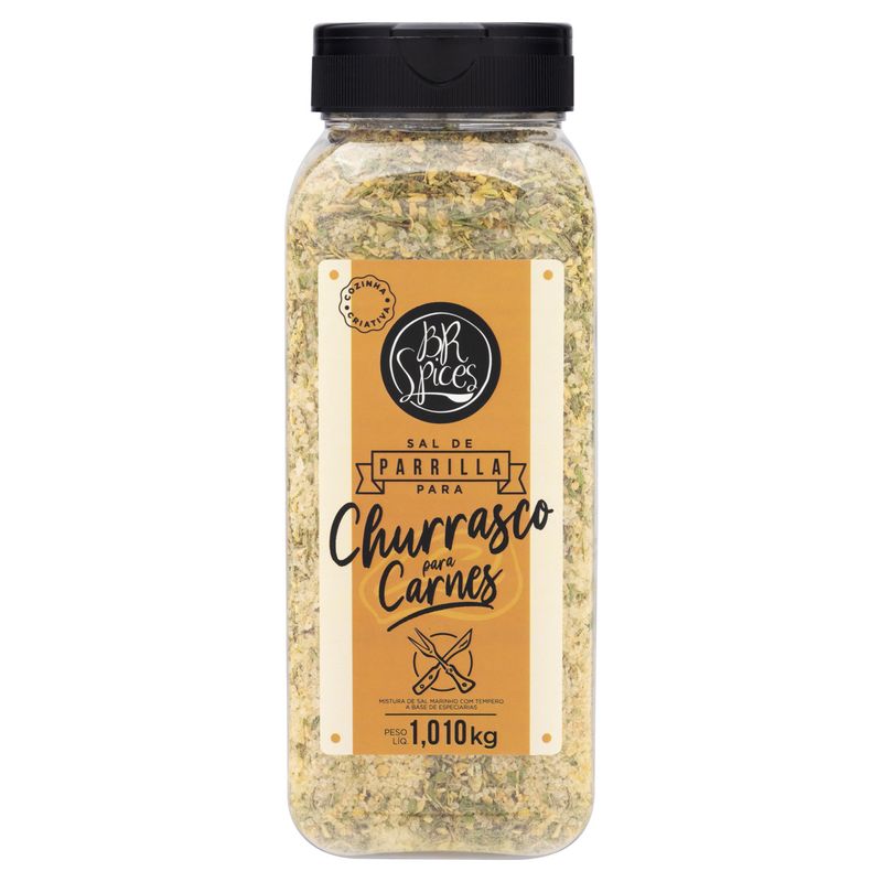 Sal de Parrilla para Churrasco BR Spices Frasco 1,01kg