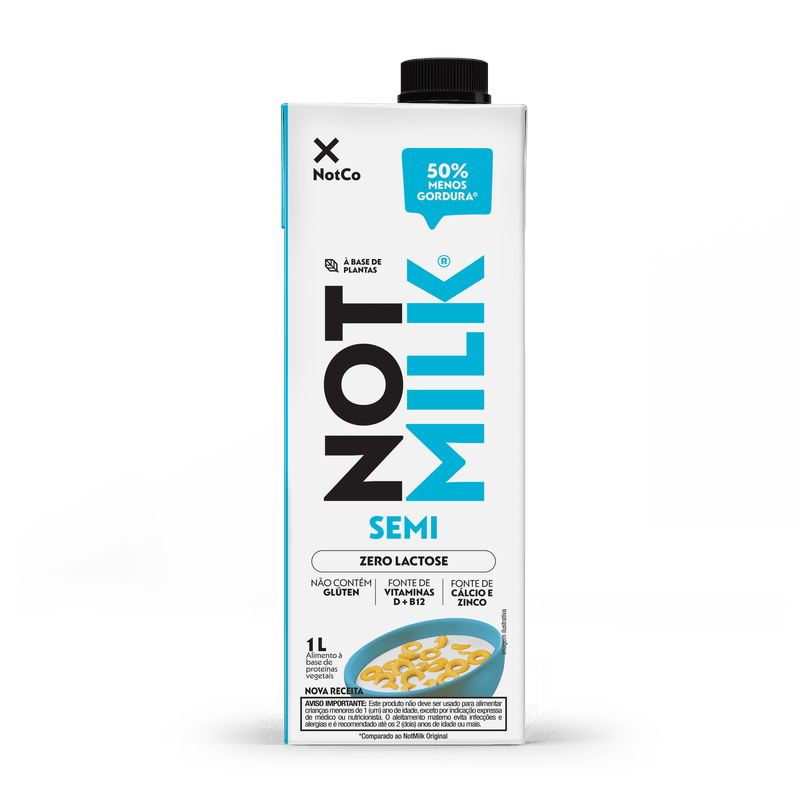 Bebida NotMilk Semidesnatado Caixa 1L