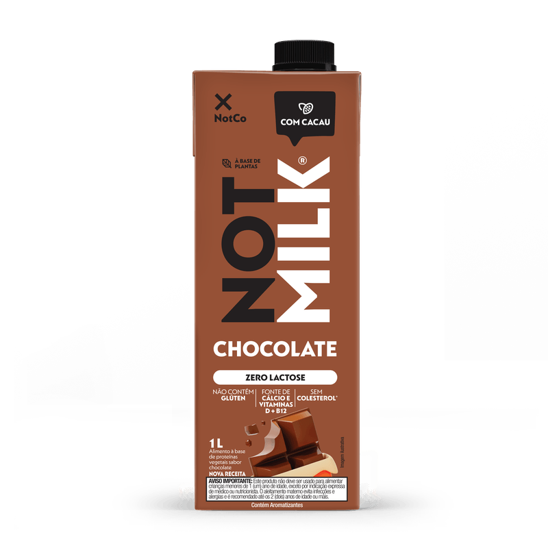 Bebida NotMilk Sabor Chocolate Caixa 1L