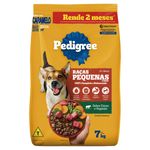 Alimento para Cães Adultos Raças Minis e Pequenas Carne e Vegetais Pedigree Pacote 7kg