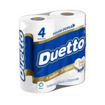 Papel Higiênico Folha Dupla Neutro Duetto 30m Pacote 4 Unidades
