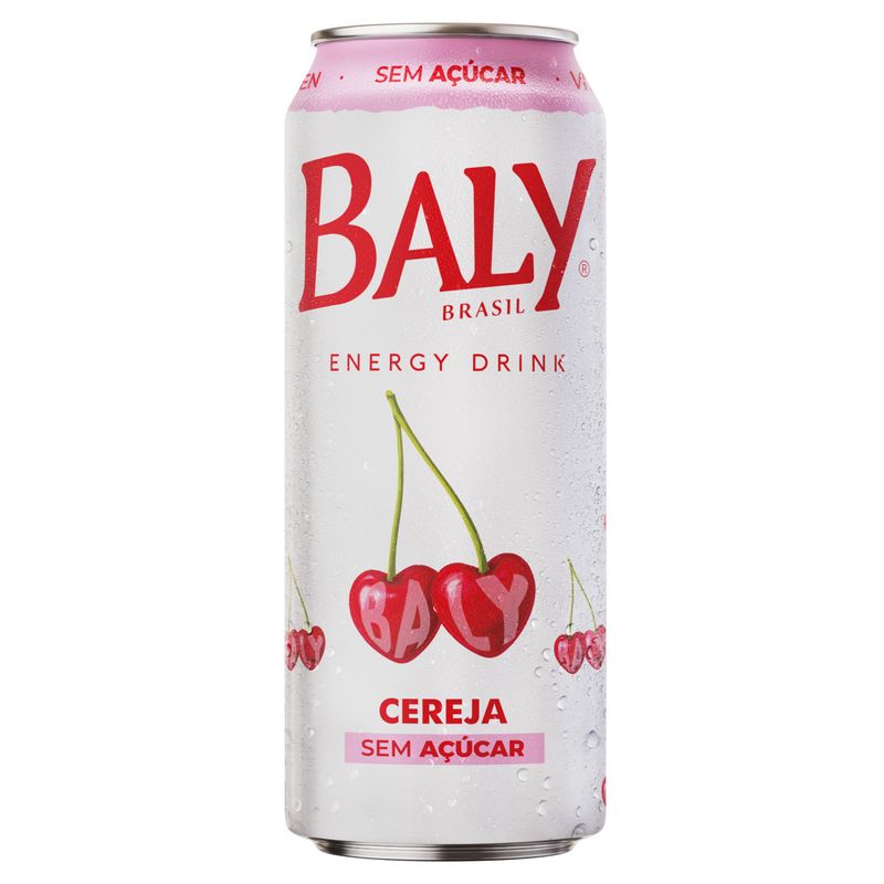 Energético Cereja Zero Açúcar Baly Lata 473ml