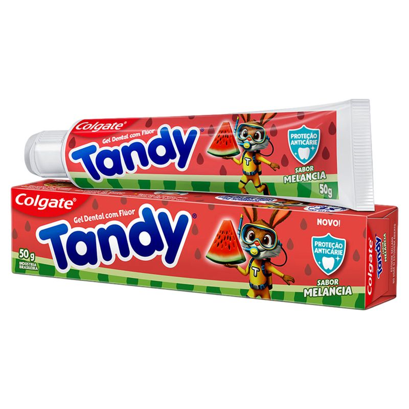 Gel Dental Infantil com Flúor Melancia Colgate Tandy Caixa 50g