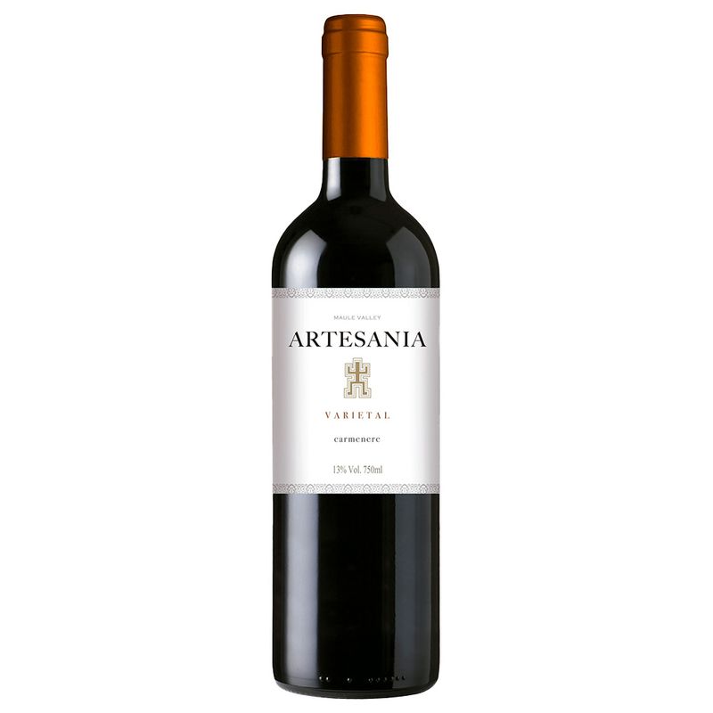 Vinho Chileno Tinto Meio Seco Artesania Varietal Carménère Central Valley Garrafa 750ml