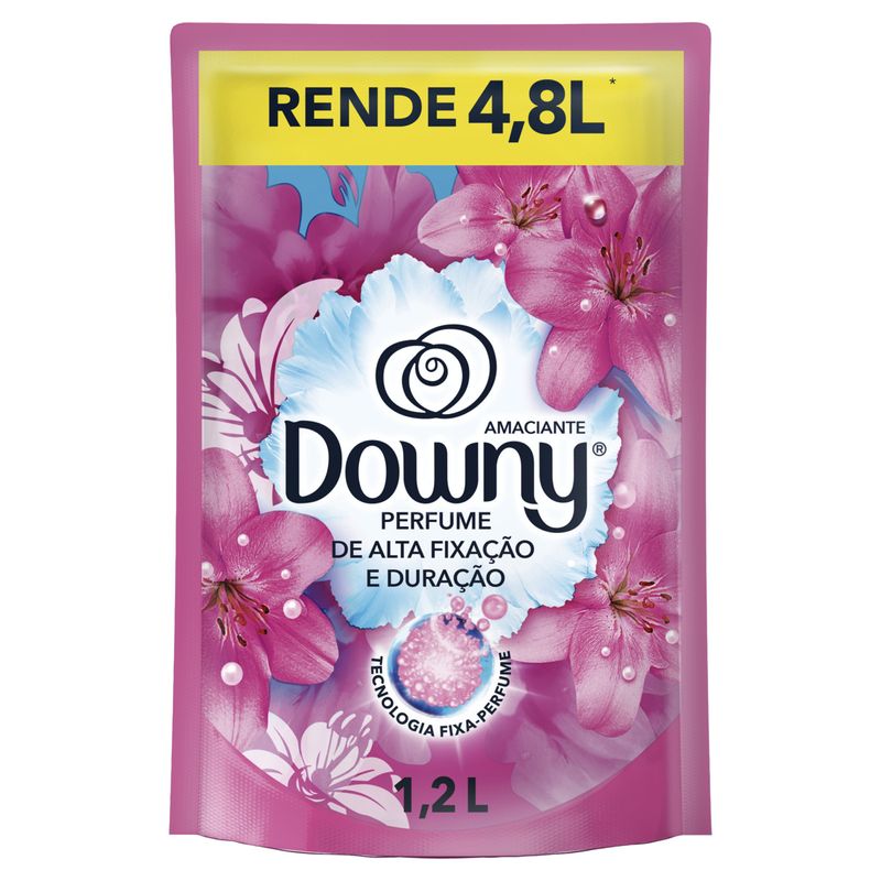 Amaciante de Roupa Frescor Primavera Downy Sachê 1,2l