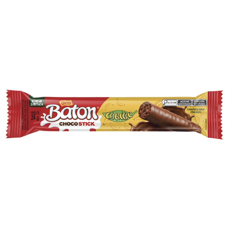 Chocolate Caribe Garoto Baton ChocoStick Pacote 24g