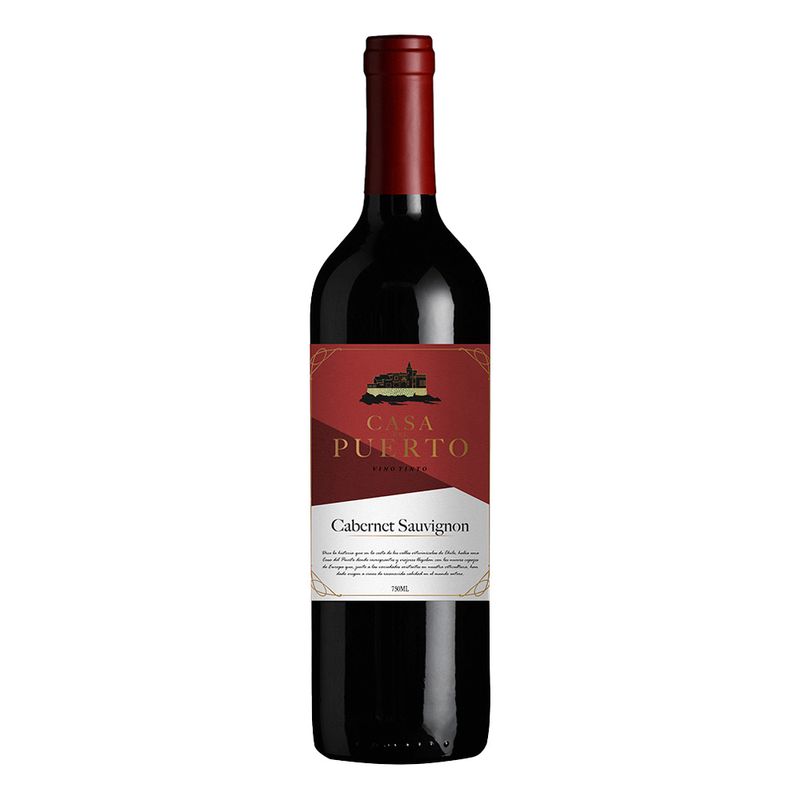 Vinho Casa del Puerto Cabernet Sauvignon Garrafa 750ml