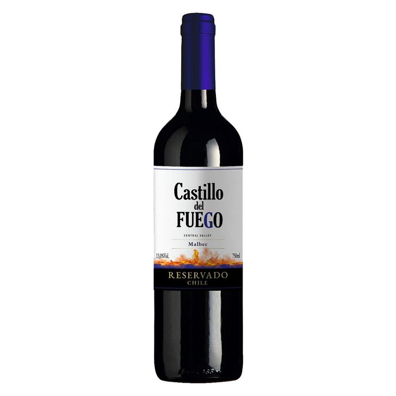 Vinho Castillo Del Fuego Malbec Reservado Garrafa 750ml