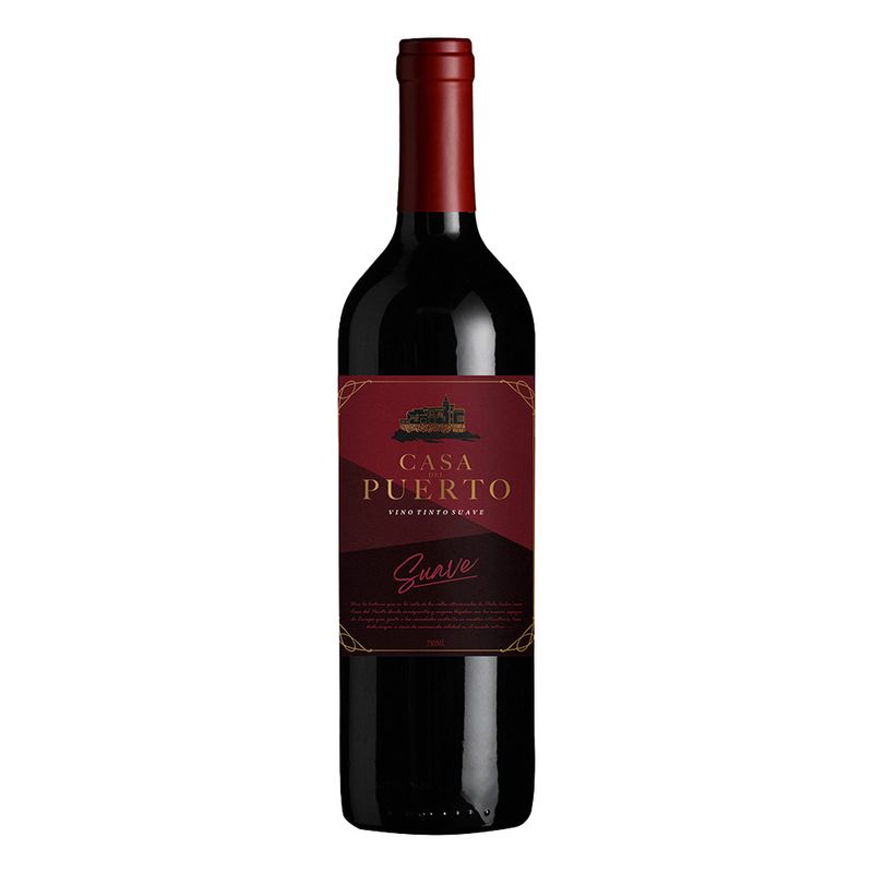 Vinho Casa del Puerto Tinto Suave Garrafa 750ml