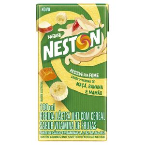Bebida Láctea UHT Vitamina de Maçã, Banana & Mamão Neston Caixa 180ml