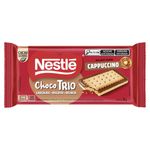 Chocolate ao Leite e Branco Recheio Cappuccino Nestlé Chocotrio Pacote 90g