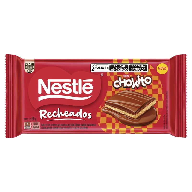 Chocolate Chokito Nestlé Recheados Pacote 90g