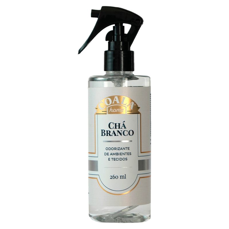 Odorizador de Ambiente e Tecido Chá Branco Coala Home Frasco 260ml Borrifador