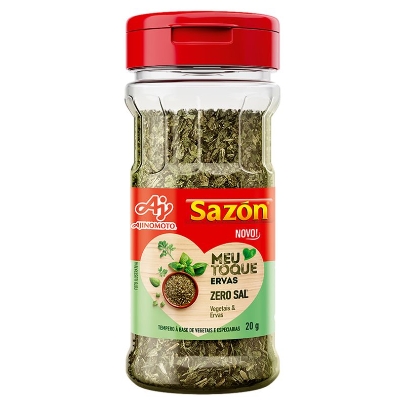 Tempero Ervas Sazón Meu Toque Frasco 20g