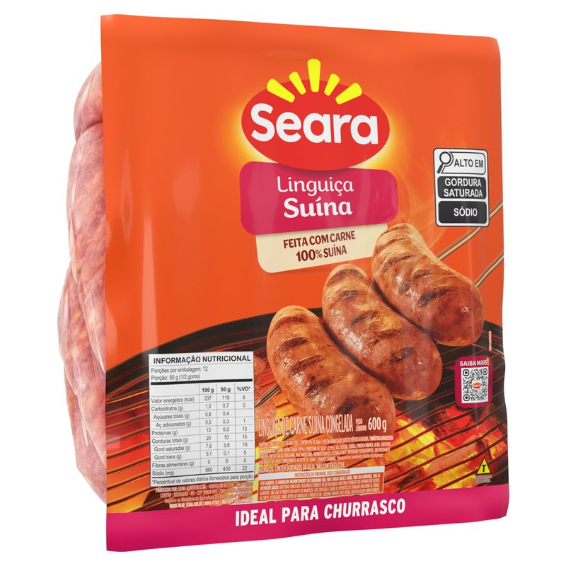 Linguiça Seara Suina Pacote 600g