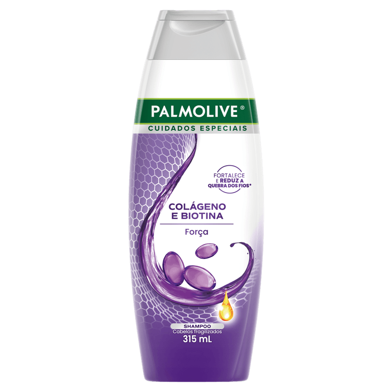 Shampoo Palmolive Cuidados Especiais Colágeno e Biotina Frasco 315ml