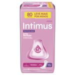 Protetor Diário sem Abas Longo com Perfume Intimus Extra Proteção Pacote 80 Unidades Leve Mais Pague Menos