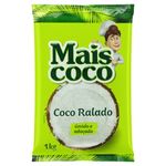 Coco Ralado Úmido Adoçado Mais Coco Pacote 1kg