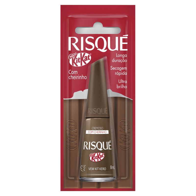 Esmalte Cremoso Vem Kit Kero Risqué Kitkat Blister 8ml