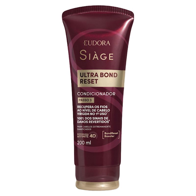 Condicionador Eudora Siàge Ultra Bond Reset Bisnaga 200ml