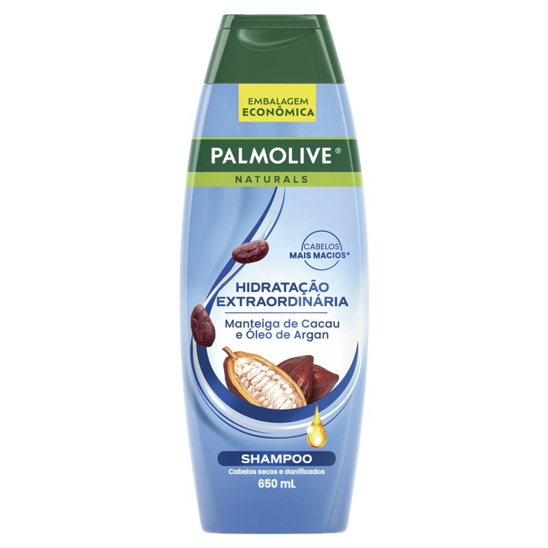 Shampoo Palmolive Naturals Hidratação Extraordinária Frasco 650ml Embalagem Econômica