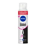 Antitranspirante Aerossol Nivea Invisible for Black & White Clear 200ml Embalagem Econômica