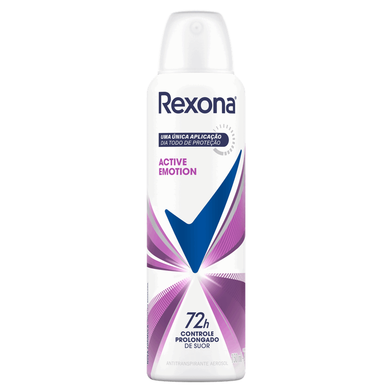 Antitranspirante Aerossol Active Emotion Rexona 150ml