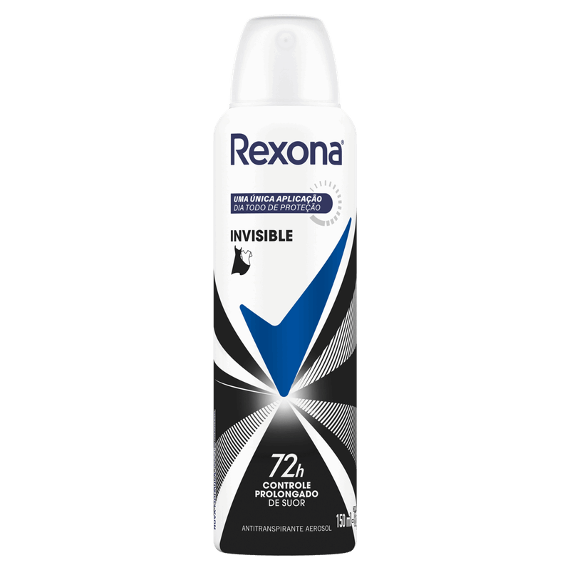 Antitranspirante Aerossol Invisible Rexona 150ml