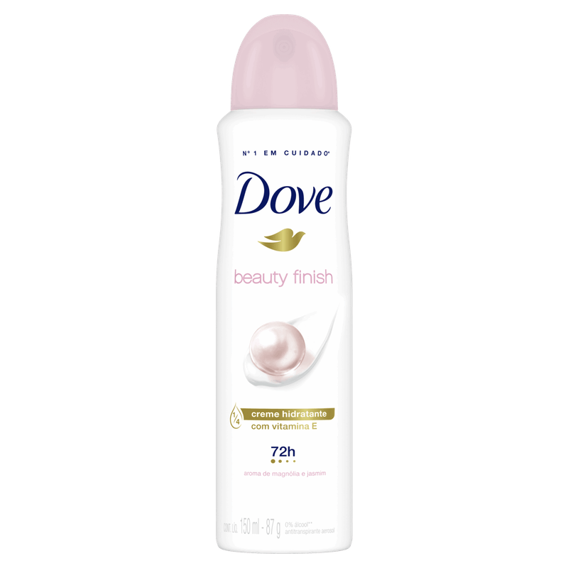 Antitranspirante Aerossol Magnólia e Jasmim Dove Beauty Finish 150ml