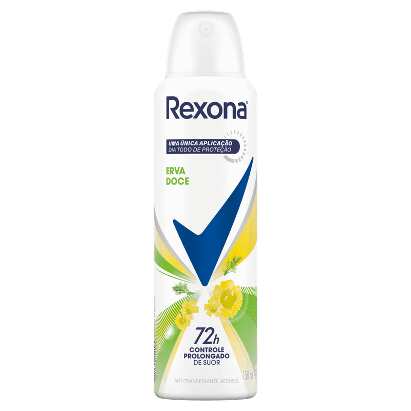 Antitranspirante Aerossol Erva-Doce Rexona 150ml