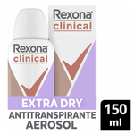 Antitranspirante Aerossol Extra Dry Rexona Clinical 150ml