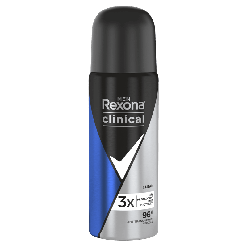 Antitranspirante Aerossol Clean Rexona Clinical Men 55ml