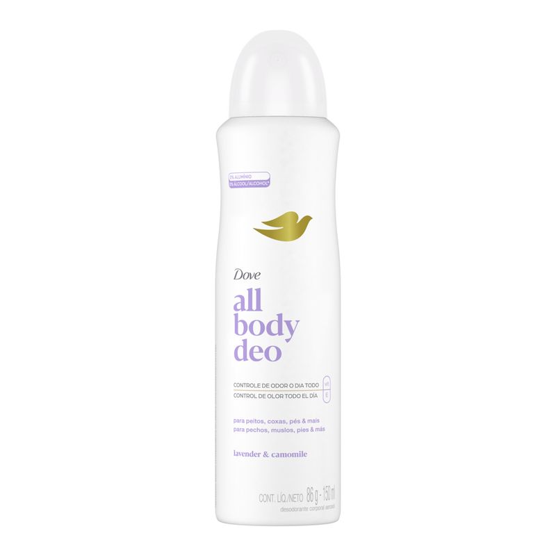 Desodorante Aerossol Lavender & Camomile Dove All Body Deo 150ml Spray