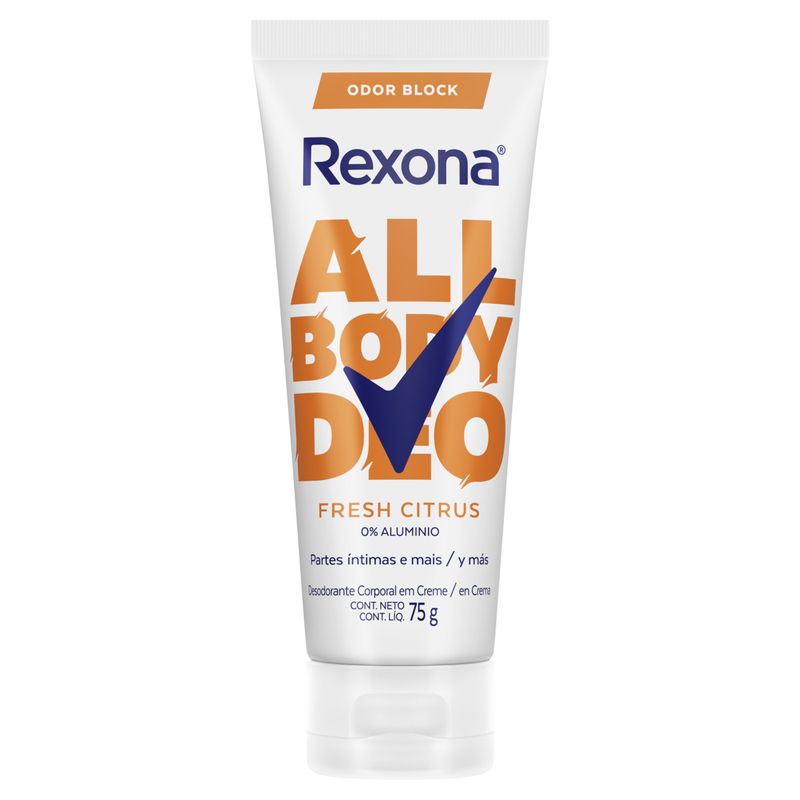 Desodorante Creme Rexona All Body Deo Fresh Citrus 75g