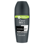Antitranspirante Roll-On Invisible Dry Dove Men+Care 50ml