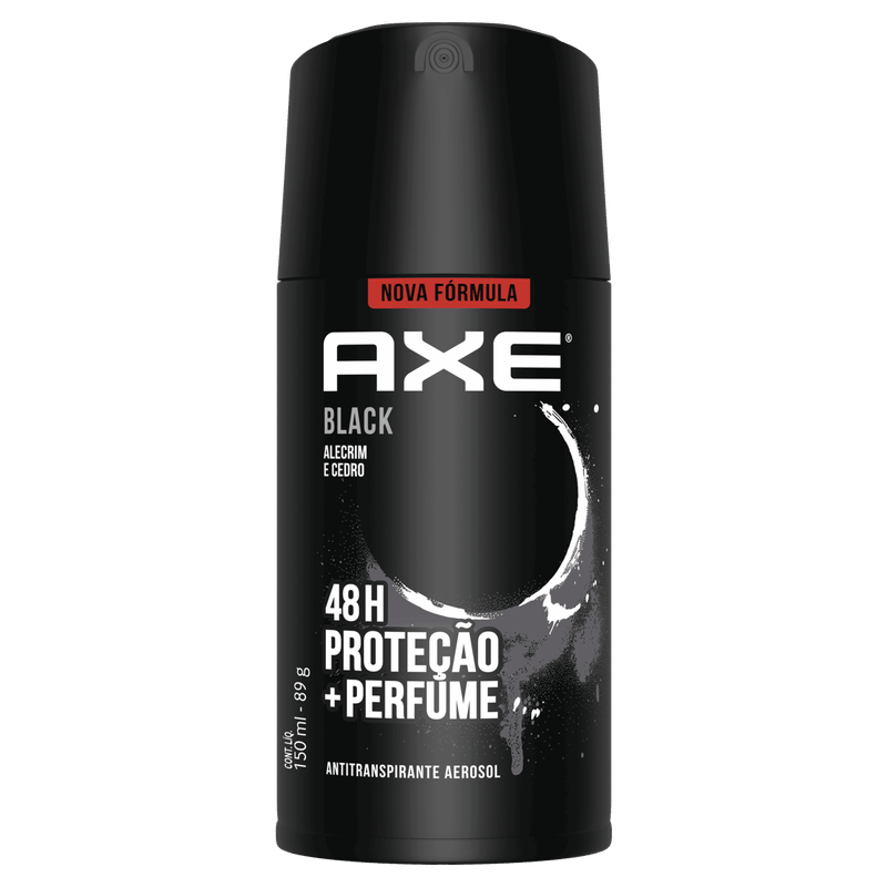 Antitranspirante Aerossol Alecrim e Cedro Axe Black 150ml