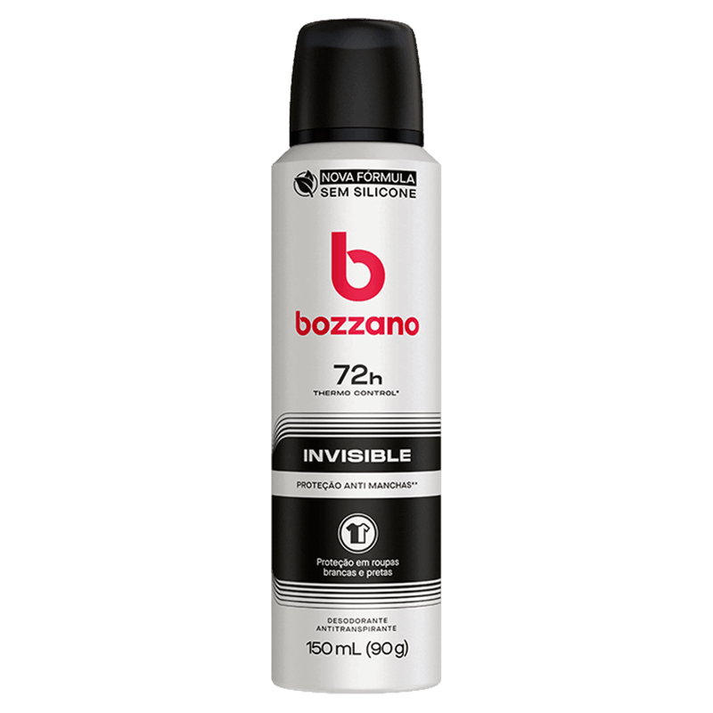 Antitranspirante Aerossol Invisible Bozzano 150ml