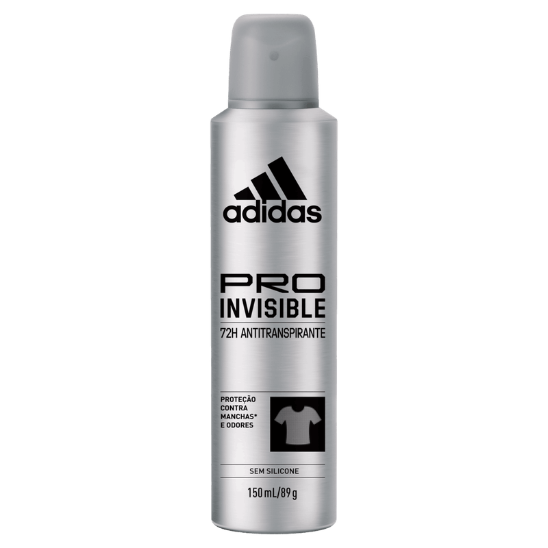 Antitranspirante Aerossol Pro Invisible Adidas 150ml