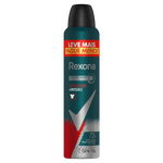 Antitranspirante Aerossol Antibacterial e Invisible Rexona Men 250ml Leve Mais Pague Menos