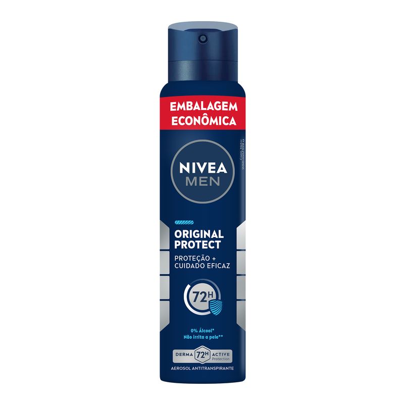 Antitranspirante Aerossol Original Protect Nivea Men 200ml Embalagem Econômica