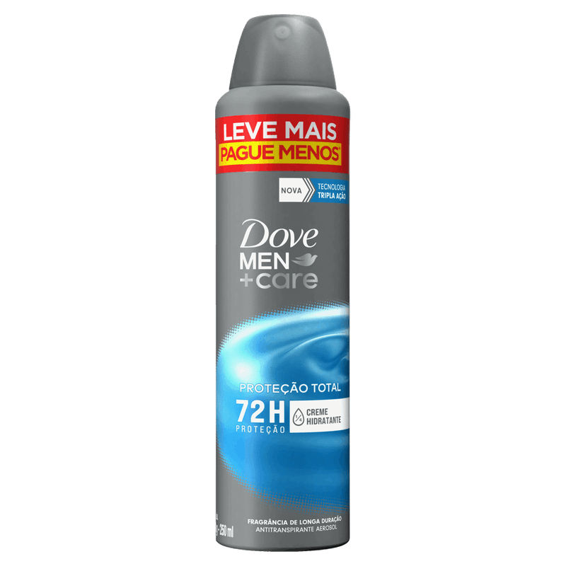 Antitranspirante Aerossol Proteção Total Dove Men+Care 250ml Leve Mais Pague Menos