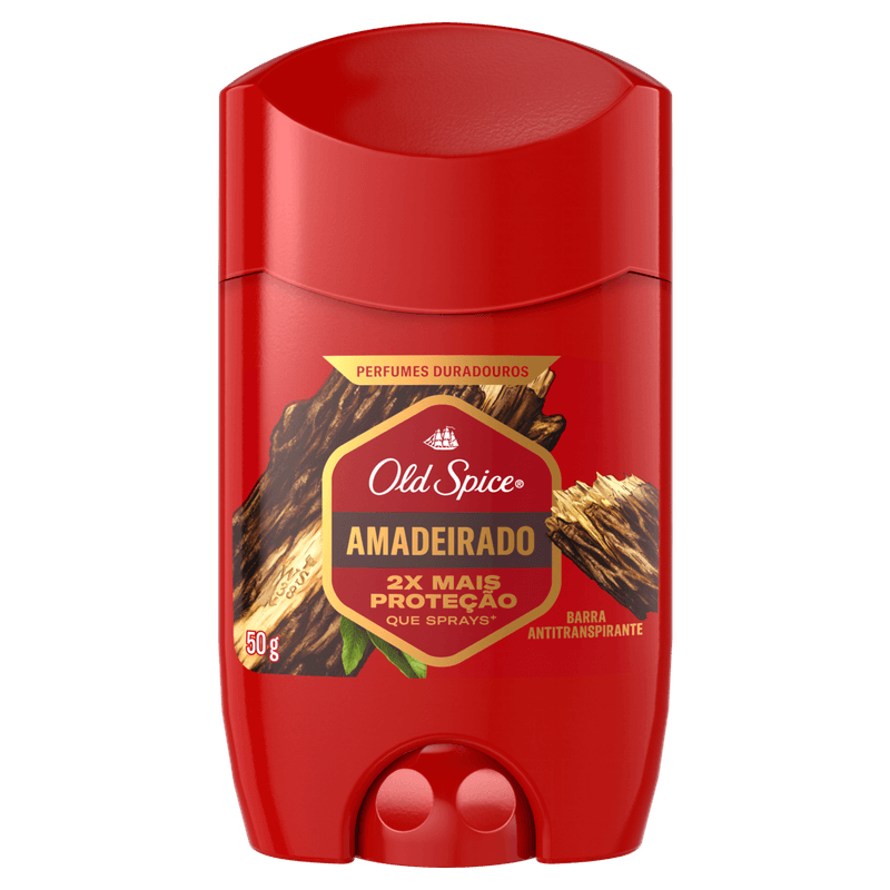 Antitranspirante Barra Amadeirado Old Spice 50g