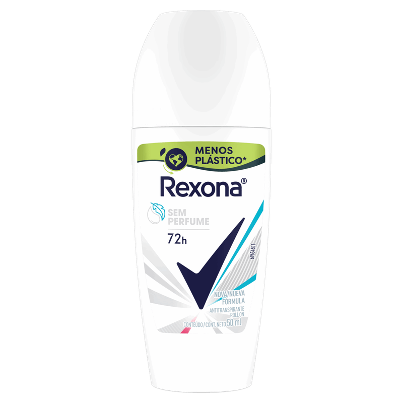 Antitranspirante Roll-On sem Perfume Rexona 50ml