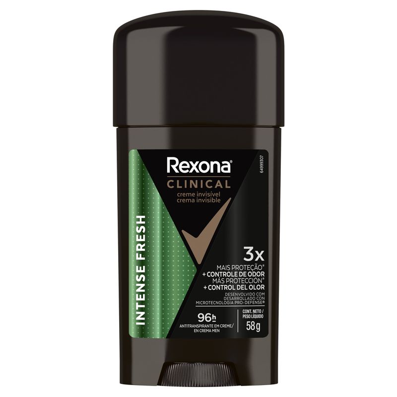 Antitranspirante Creme Rexona Clinical Men Intense Fresh 58g