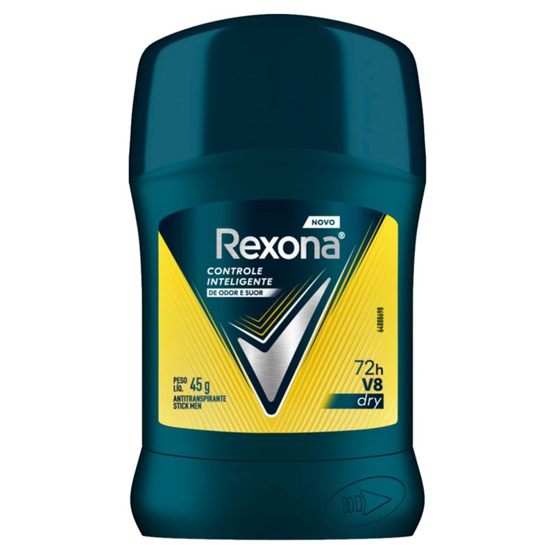 Antitranspirante Stick Rexona V8 Dry Men 45g