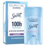 Antitranspirante Gel Secret pH Balanced Clinical Strength 45g