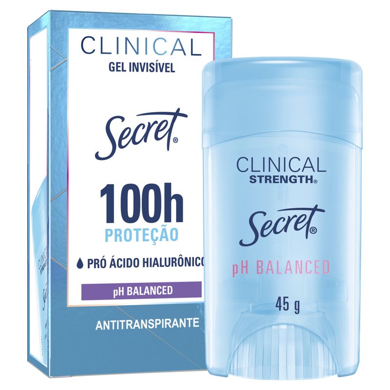 Antitranspirante Gel Secret pH Balanced Clinical Strength 45g