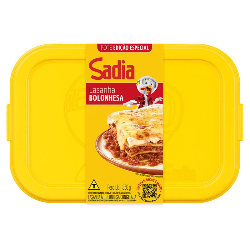 Lasanha Bolonhesa Sadia Pote 350g